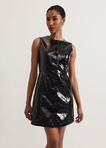 Phase Eight Theodora Pinafore Dress Black Canada | UMFANW-851